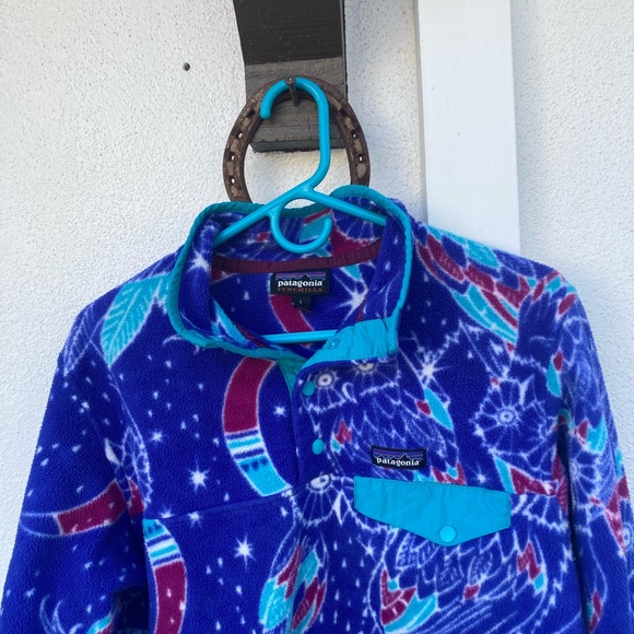 Rare Women's Patagonia Owl Synchilla Pullover Jacket (Large) - Picture 2 of 4